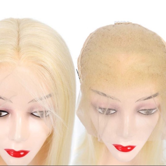14” 613 BLONDE HUMAN LACE FRONT BOB WIG *NEW* main image 4